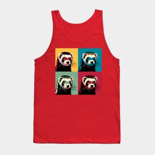 Pop Ferret Art - Cute Ferret Tank Top